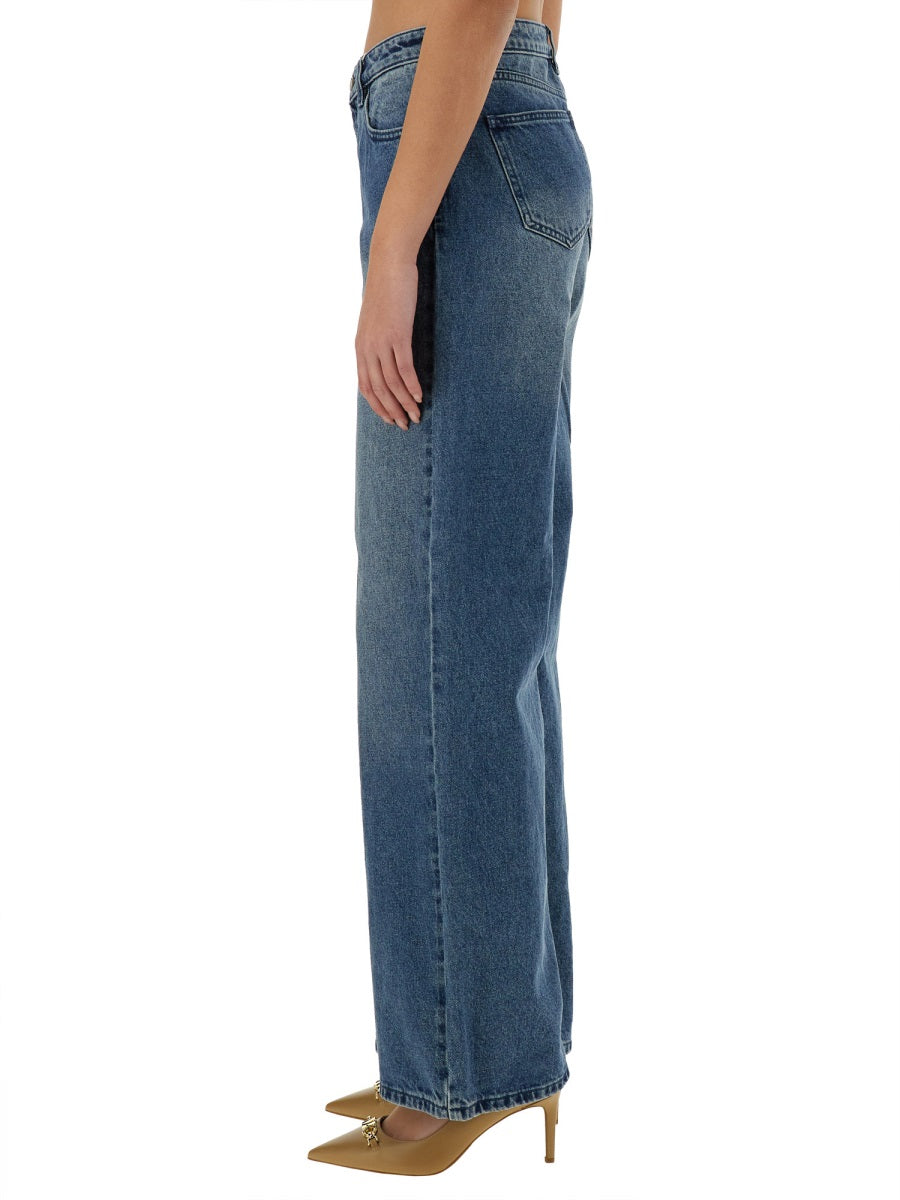 MICHAEL MICHAEL KORS Wide Fit Straight Leg Jeans - Size 2