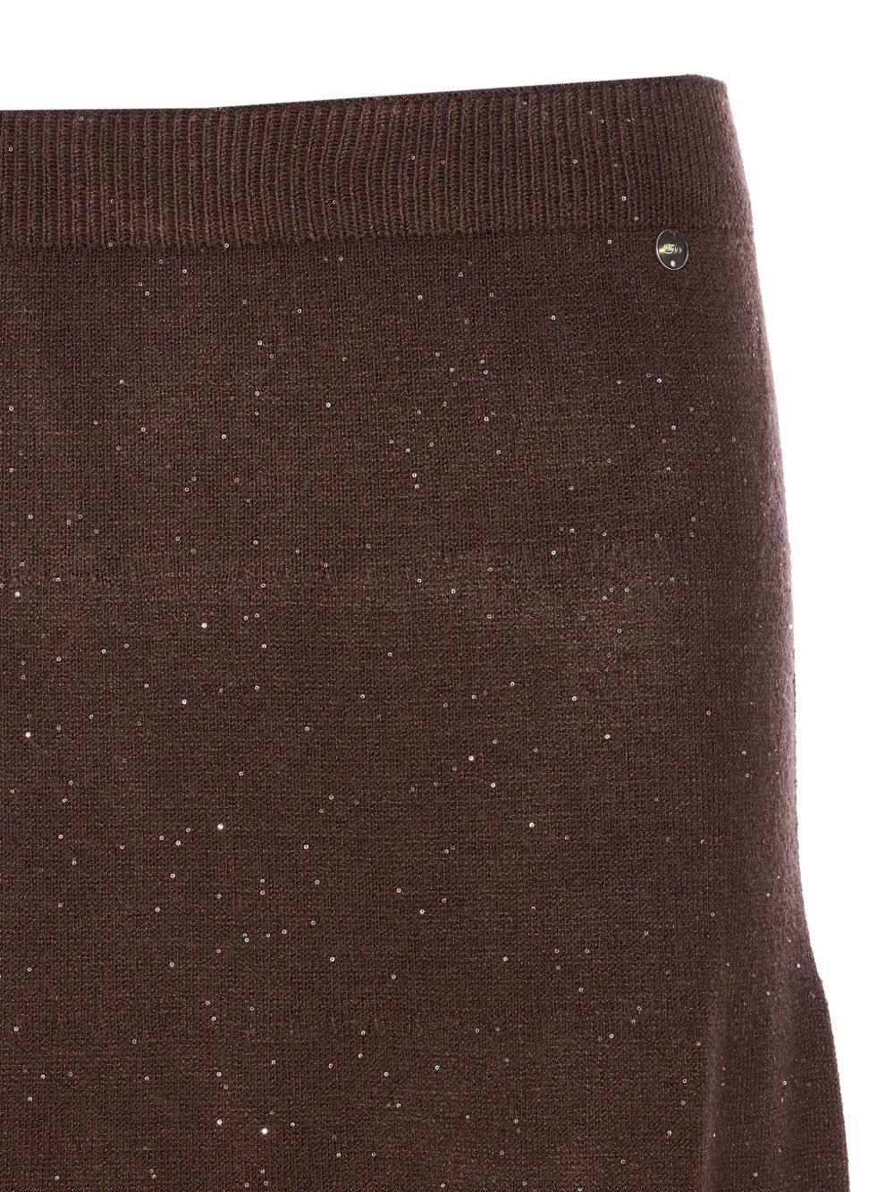 LIU JO Sequin Elasticized Midi Skirt