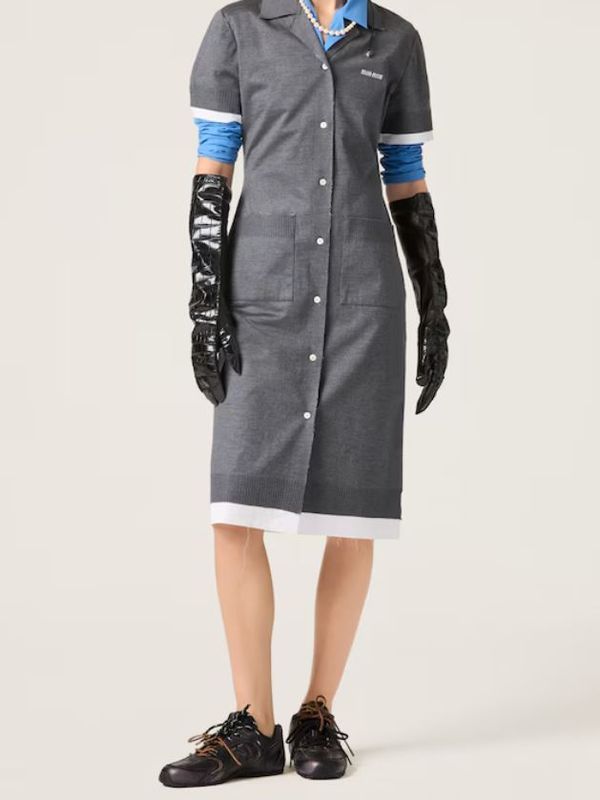 MIU MIU Elegant Mini Dress for Women - SS25 Collection