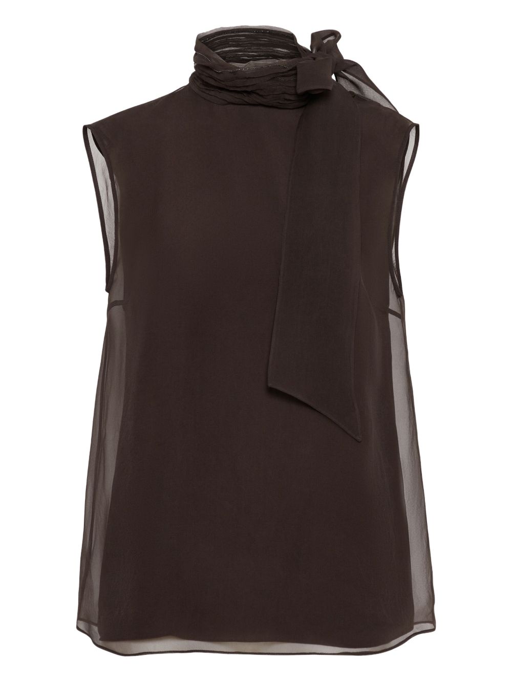BRUNELLO CUCINELLI Layered Silk Tank Top for Women