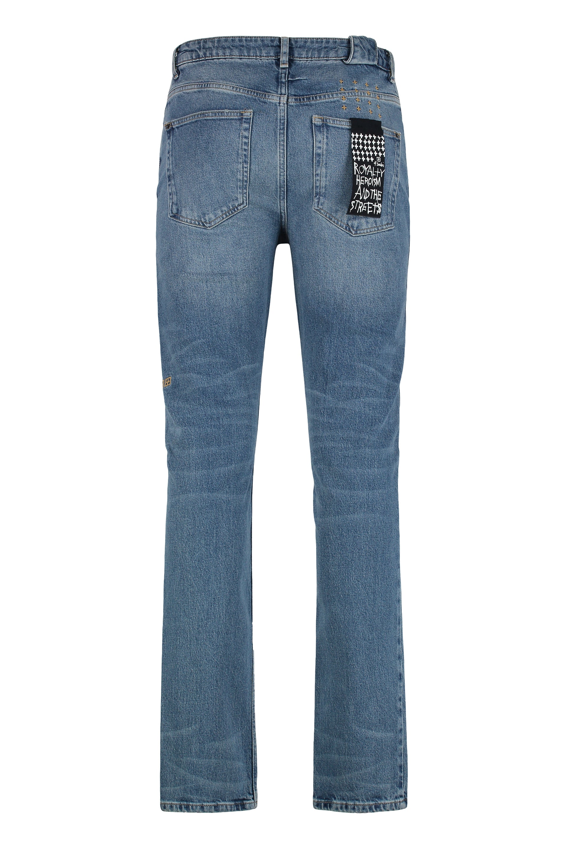 KSUBI 5-Pocket Distressed Skinny Jeans for Men