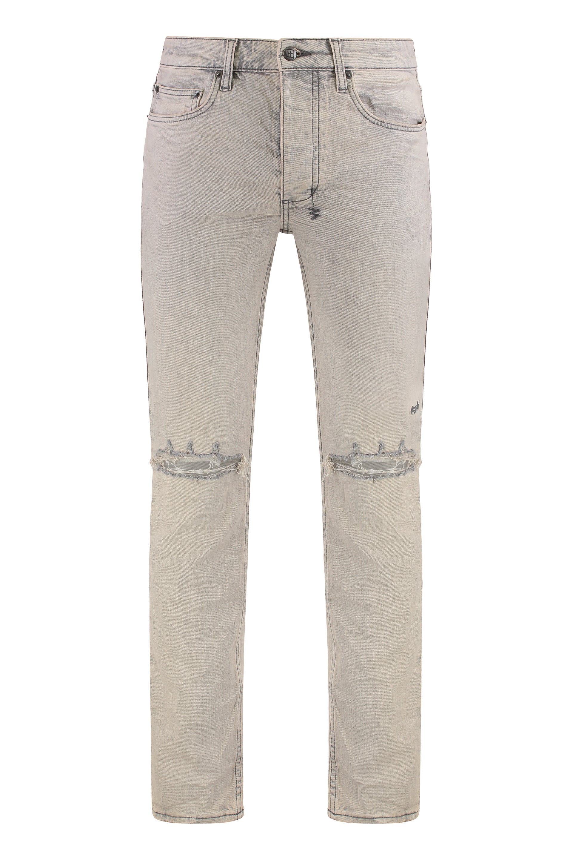 KSUBI Slim Fit Distressed Jeans for Men