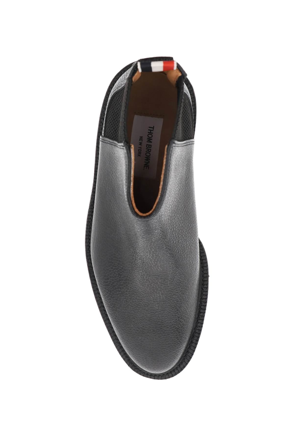 THOM BROWNE Leather Ankle Boots for Men - FW23 Collection