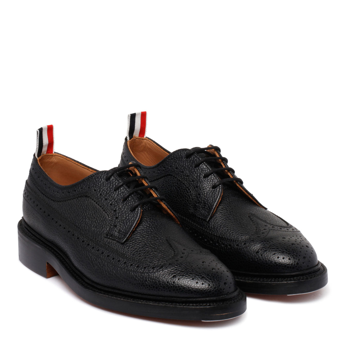 THOM BROWNE Leather Flat Shoes for Men