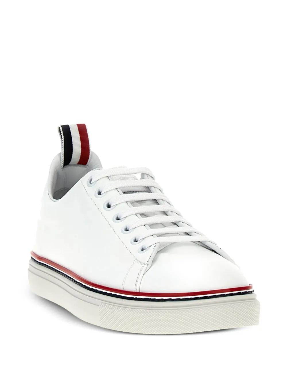 THOM BROWNE Double White Ray Sports Sneakers