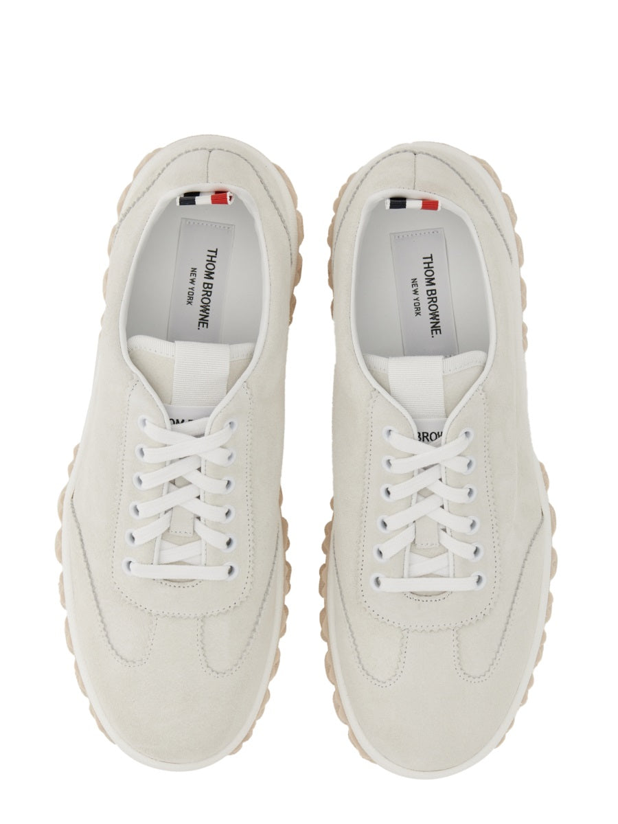 THOM BROWNE Men's Court Sneakers with 3.5 cm Sole