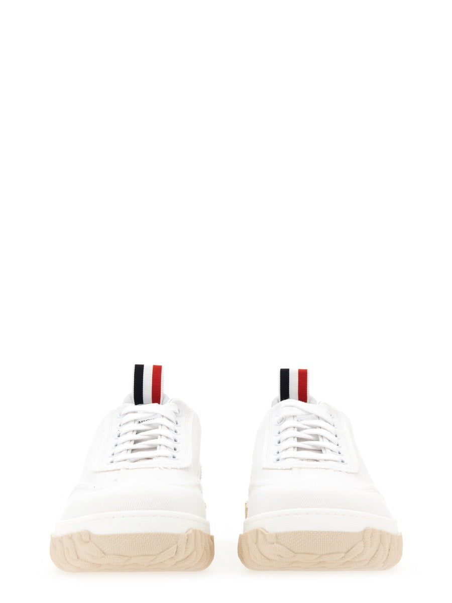 THOM BROWNE Cotton Canvas Sneakers