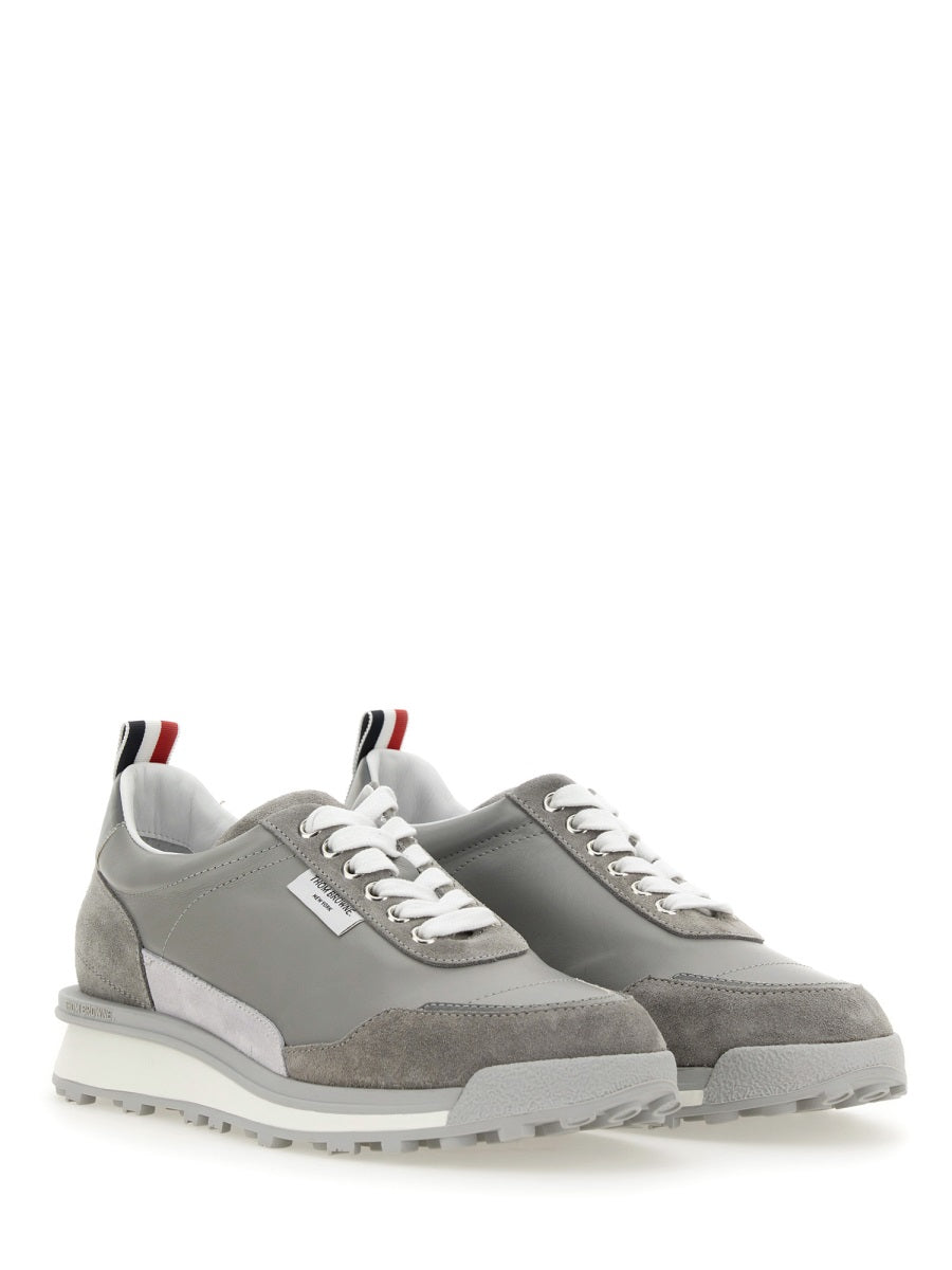 THOM BROWNE Signature Sneaker with Logo - Rubber Sole 3 CM