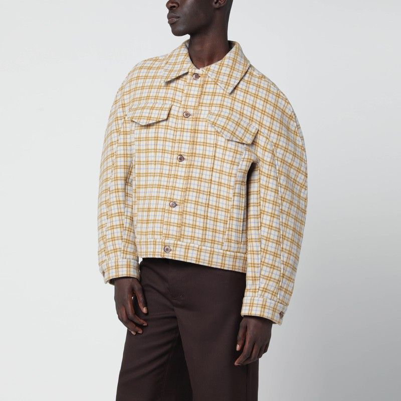 SÉFR Checkered Wool Jacket for Men - FW25