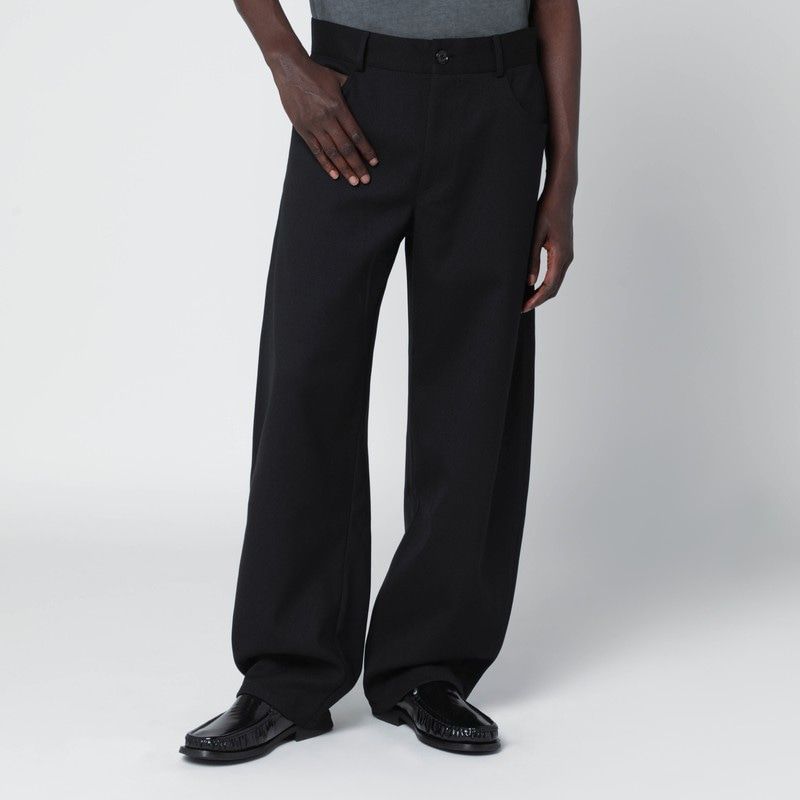 SÉFR Men's Wool Blend Trousers - Regular Fit