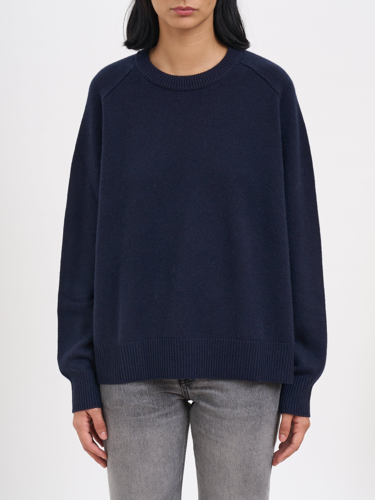 SOFT GOAT Relaxed Fit Cashmere Crew Neck Sweater - FW25