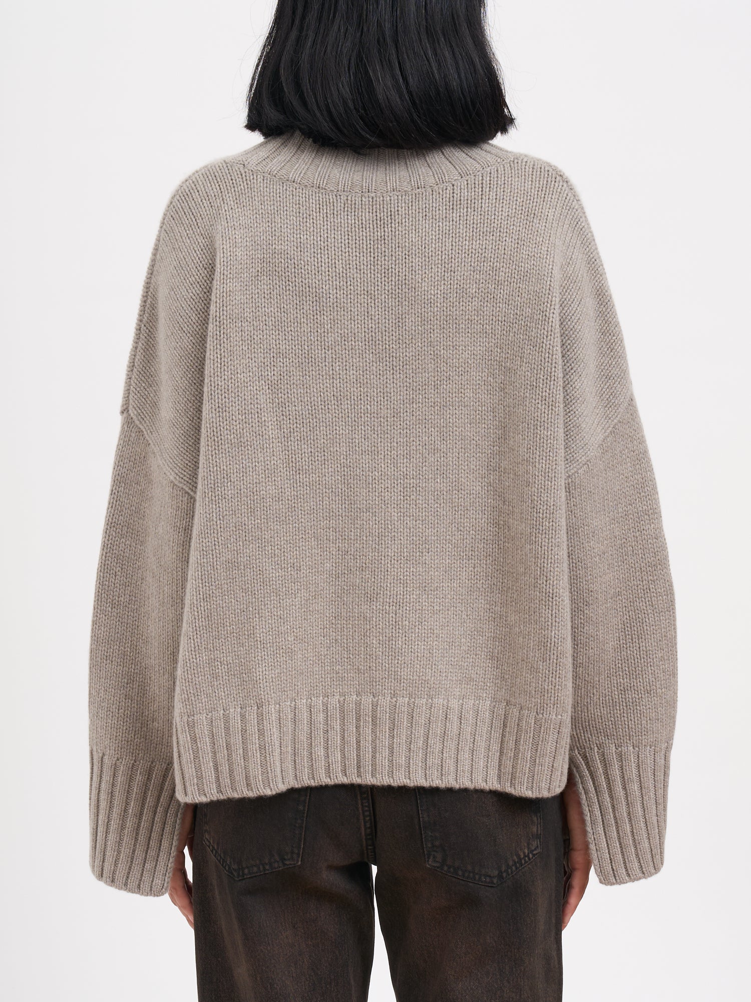 SOFT GOAT Chunky Knit High Neck Cashmere Sweater - Women's