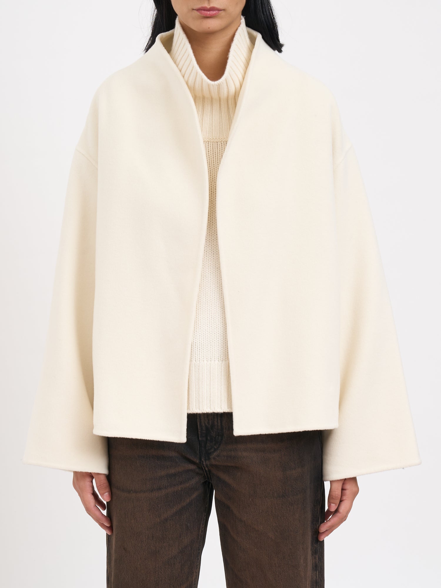 SOFT GOAT Oversized Wool and Cashmere Jacket