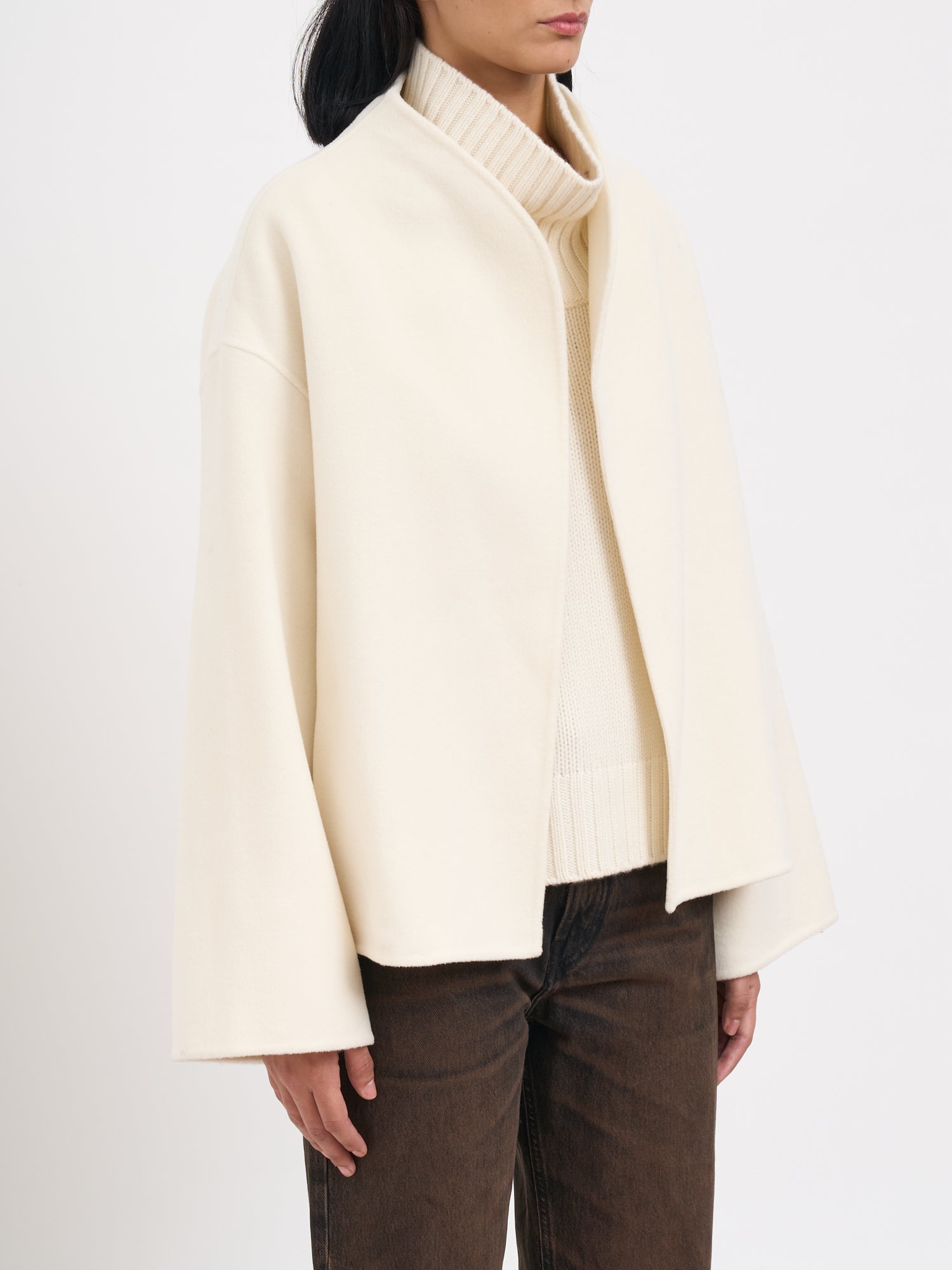 SOFT GOAT Oversized Wool and Cashmere Jacket