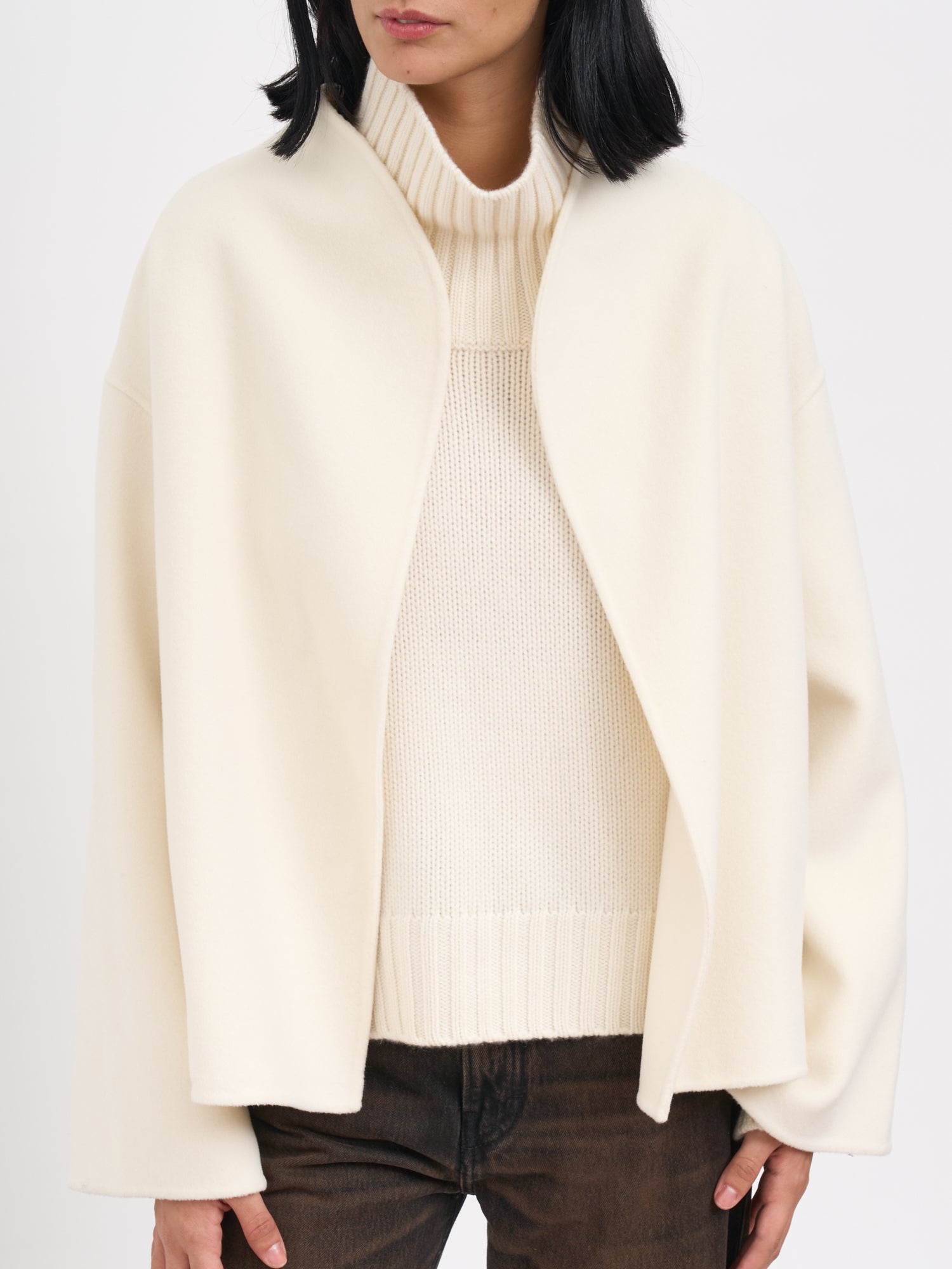 SOFT GOAT Oversized Wool and Cashmere Jacket
