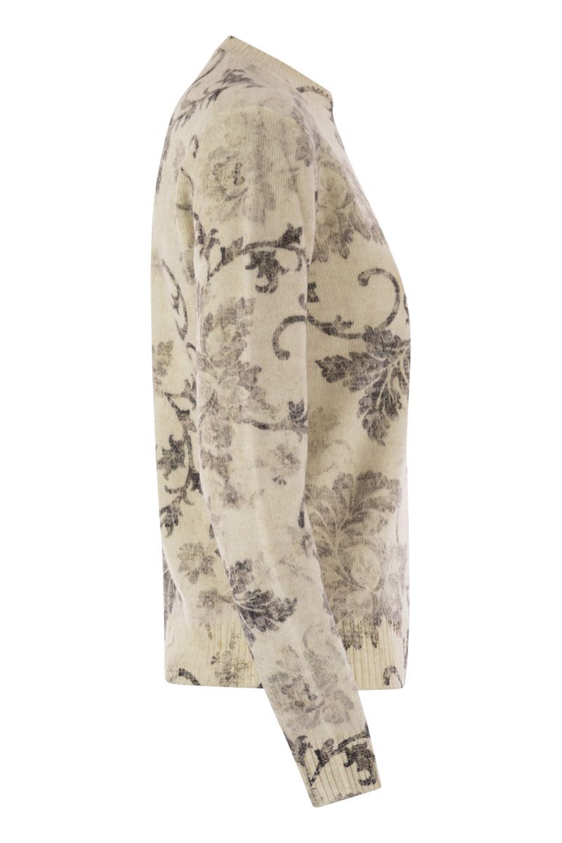 HERNO Floral Pattern Wool Jumper - Slim Fit