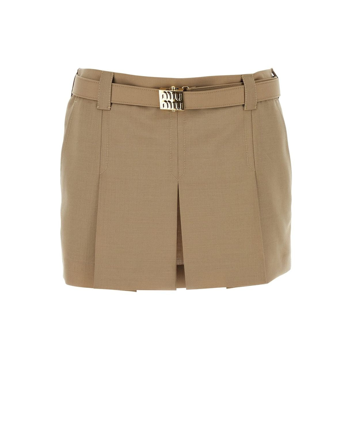 MIU MIU Elegant Mini Skirt for Women - FW24 Collection