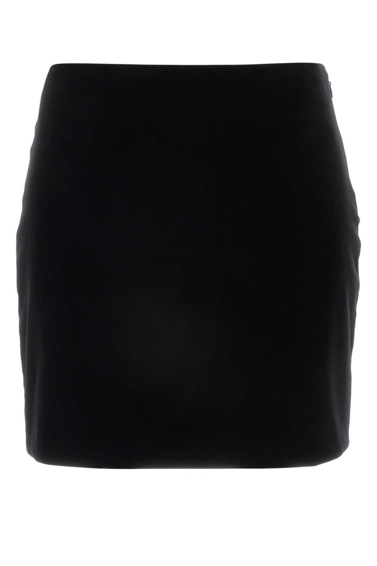 MIU MIU Stretch Velvet Mini Skirt