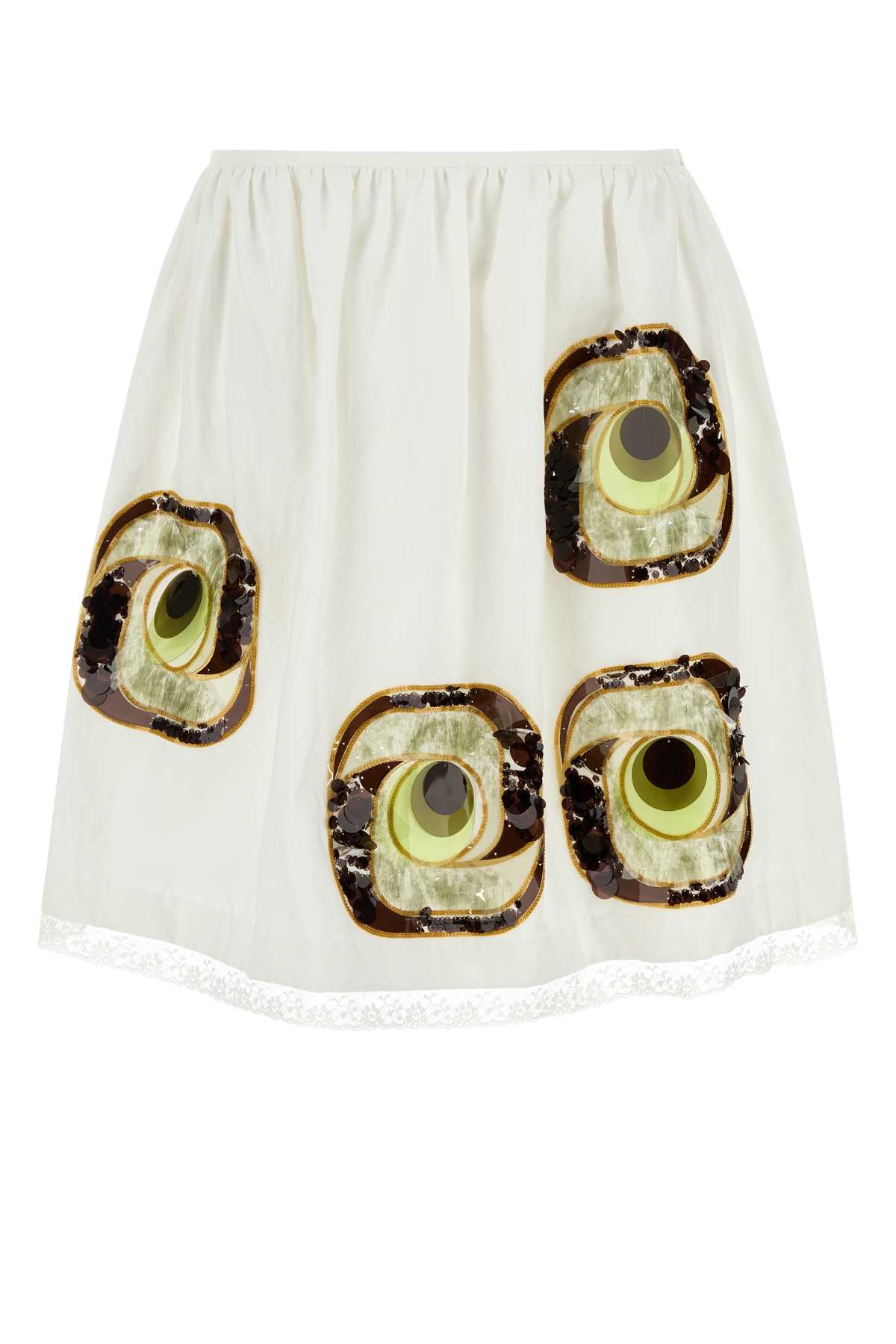 MIU MIU Cotton Blend Skirt for Women