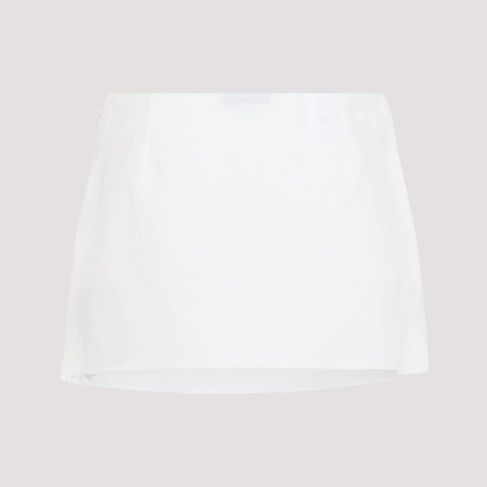 MIU MIU Chic Linen Blend Mini Skirt