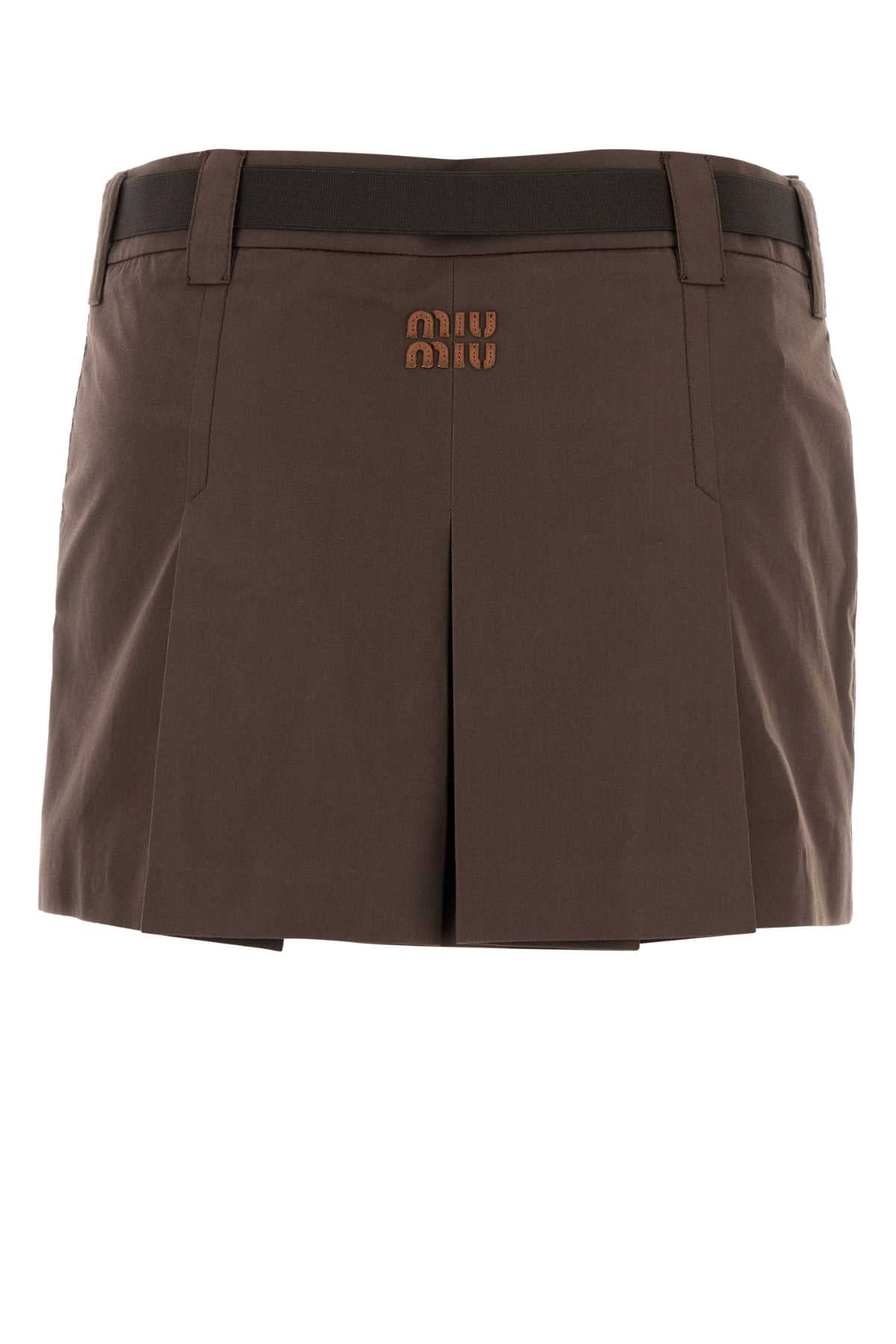 MIU MIU Chic Mini Skirt for Women - FW25 Collection