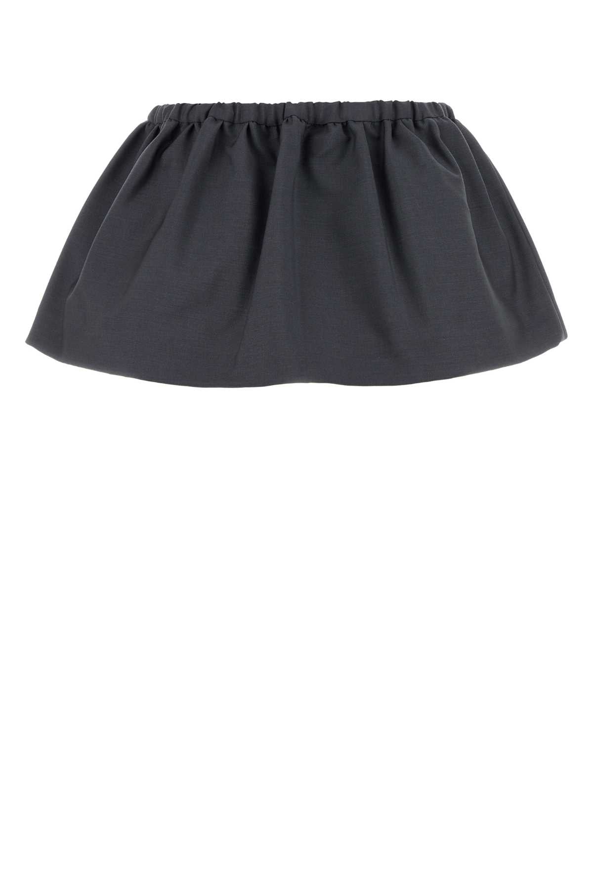 MIU MIU Chic Mohair Blend Mini Skirt for Women
