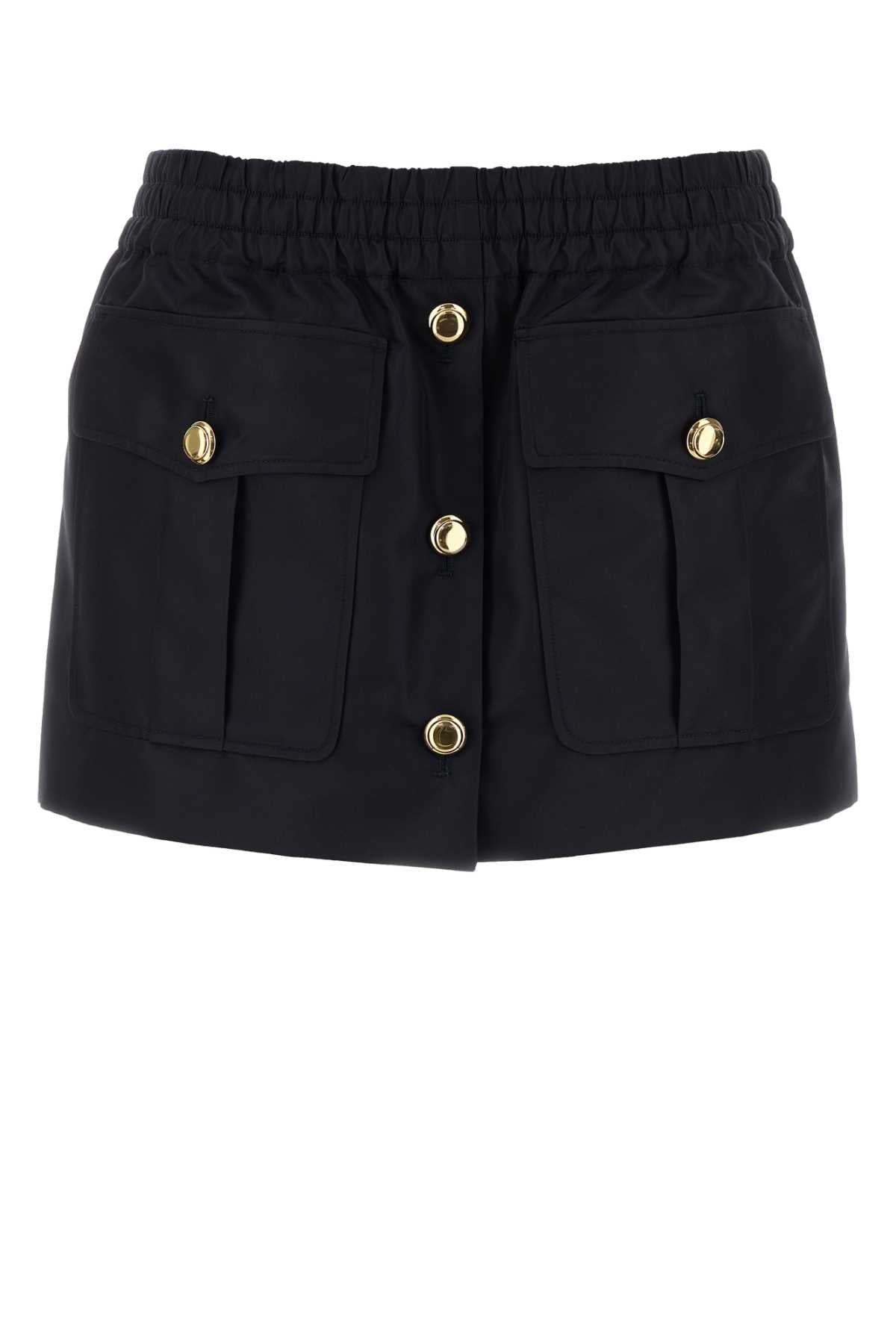MIU MIU Stylish Recycled Nylon Mini Skirt for Women