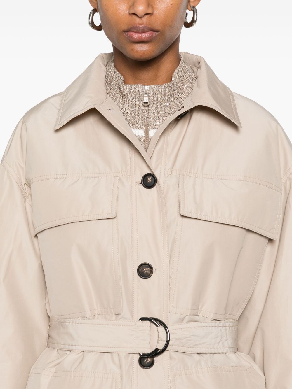 BRUNELLO CUCINELLI Belted Padded Jacket for Women