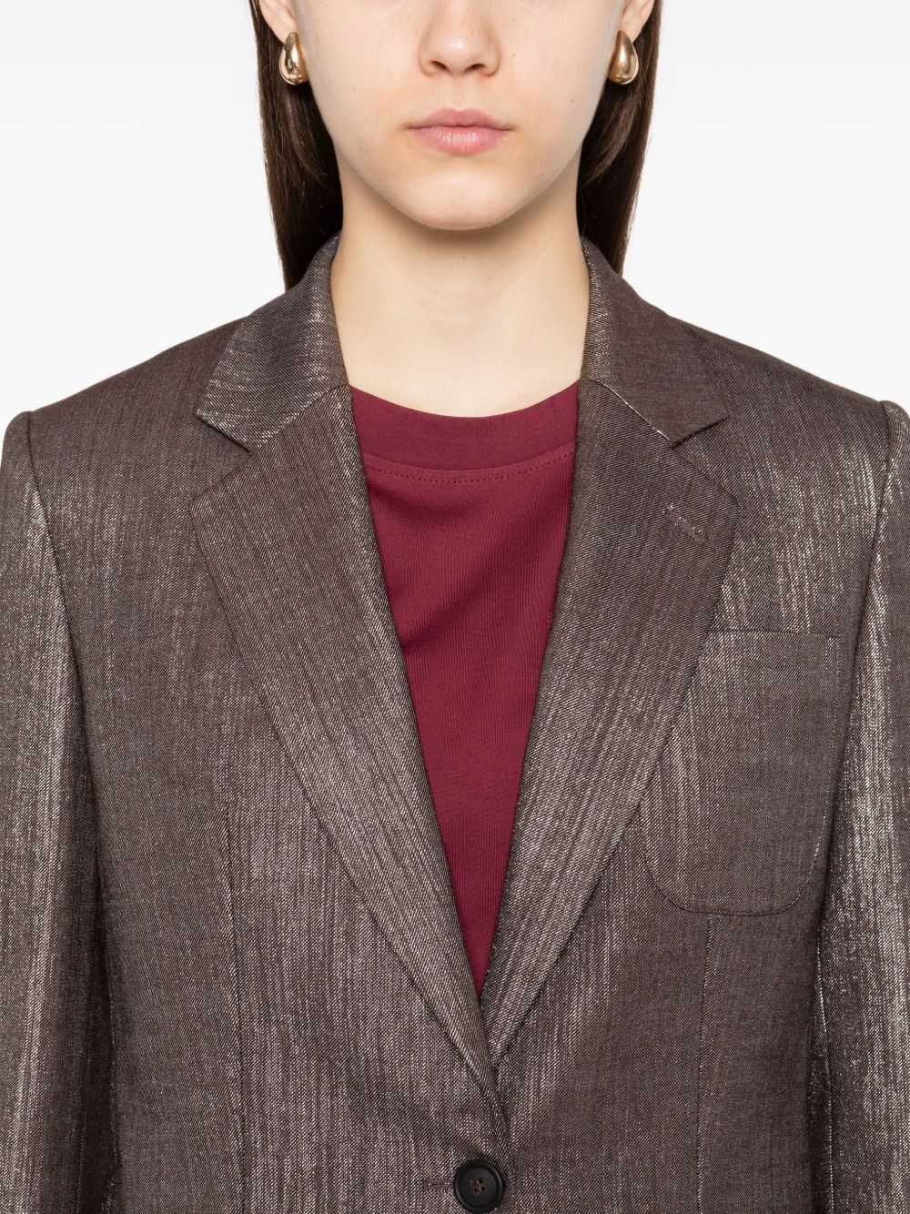 BRUNELLO CUCINELLI Eco Brass Women's Jacket with Metallic Effect