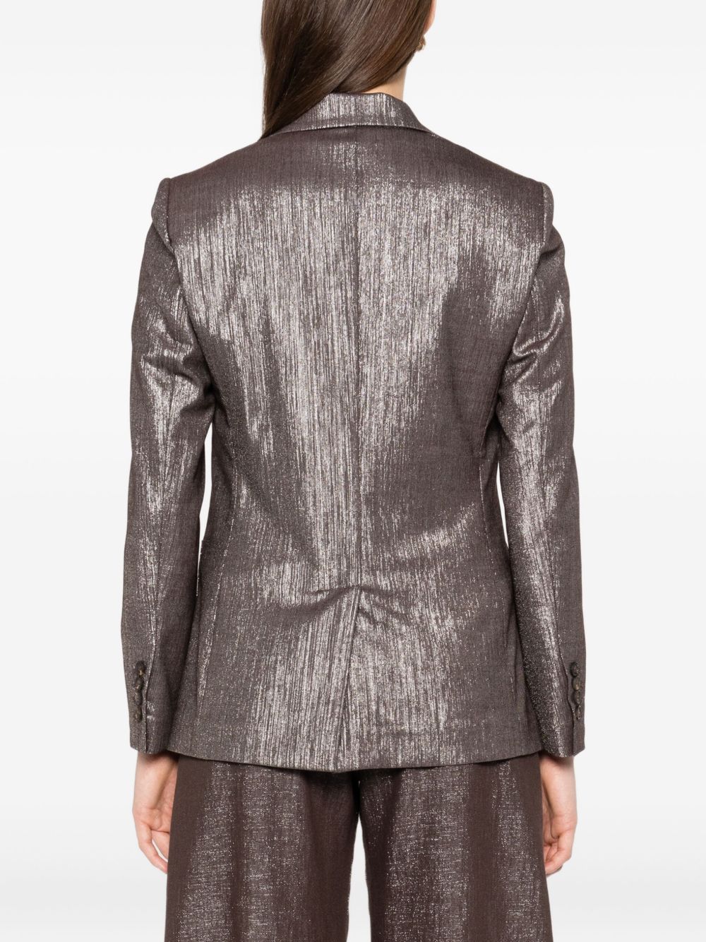 BRUNELLO CUCINELLI Eco Brass Women's Jacket with Metallic Effect