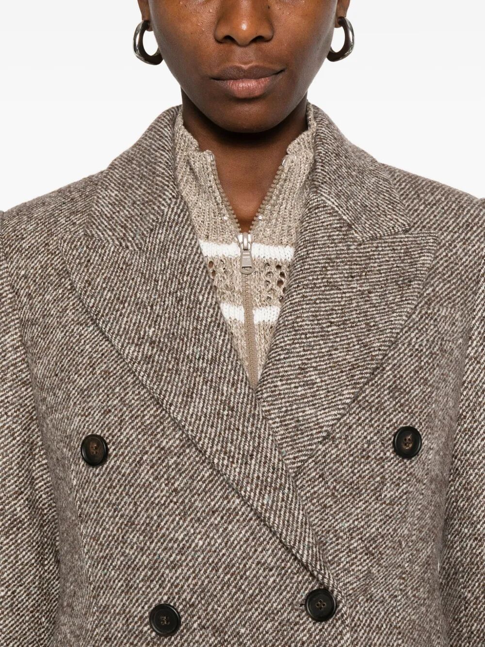 BRUNELLO CUCINELLI Wool and Silk Jacket for Women - FW25 Collection