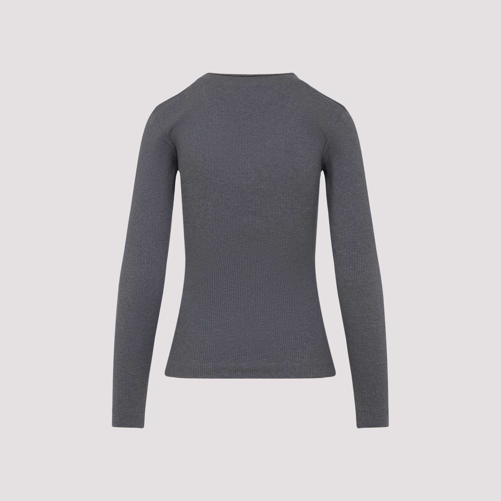 BRUNELLO CUCINELLI Ribbed Long Sleeve Top