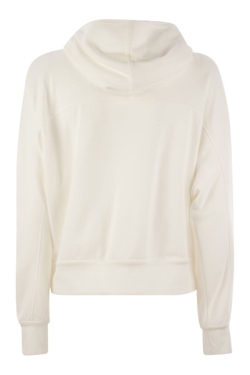 BRUNELLO CUCINELLI Cotton Logo Hoodie for Women - FW25 Collection