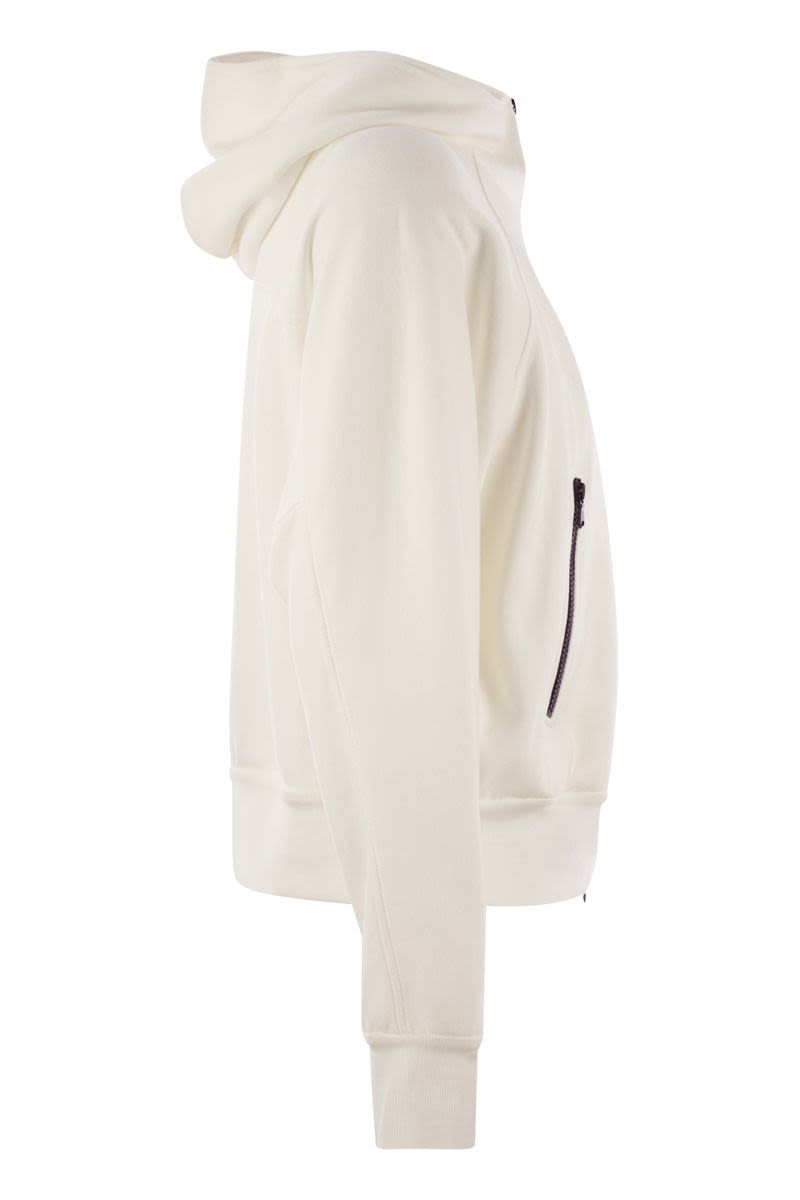 BRUNELLO CUCINELLI Hooded Techno Cotton Piqué Topwear for Women