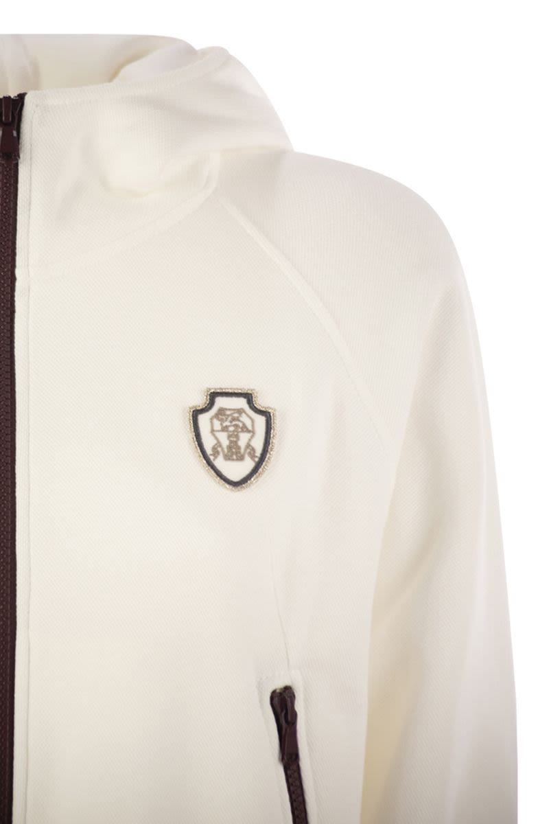 BRUNELLO CUCINELLI Cotton Logo Hoodie for Women - FW25 Collection