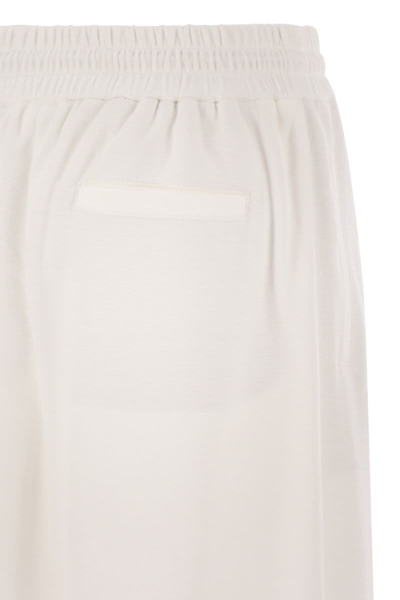 BRUNELLO CUCINELLI Luxury Track Trousers in Couture Interlock