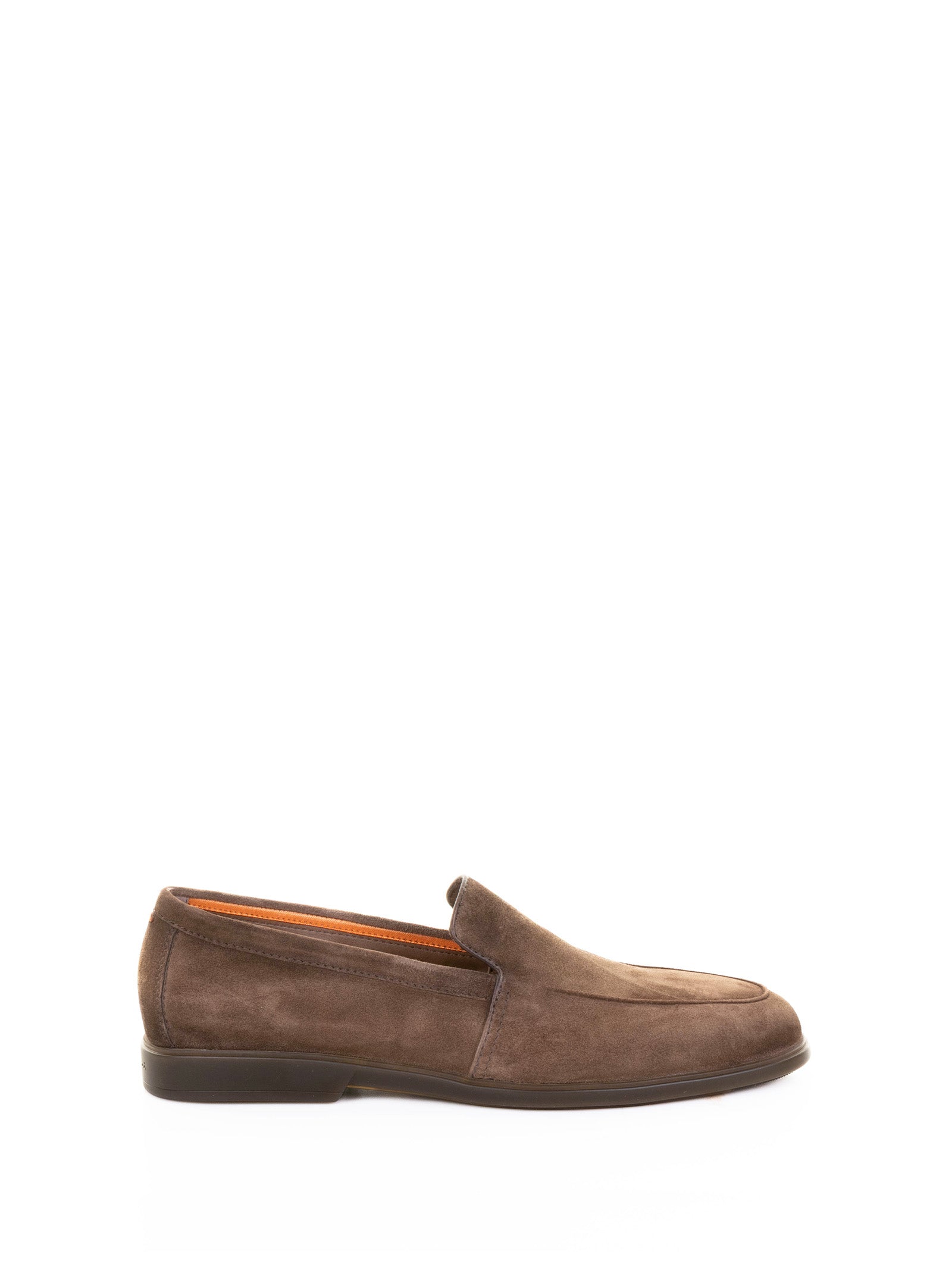 SANTONI Luxury Suede Moccasin for Men