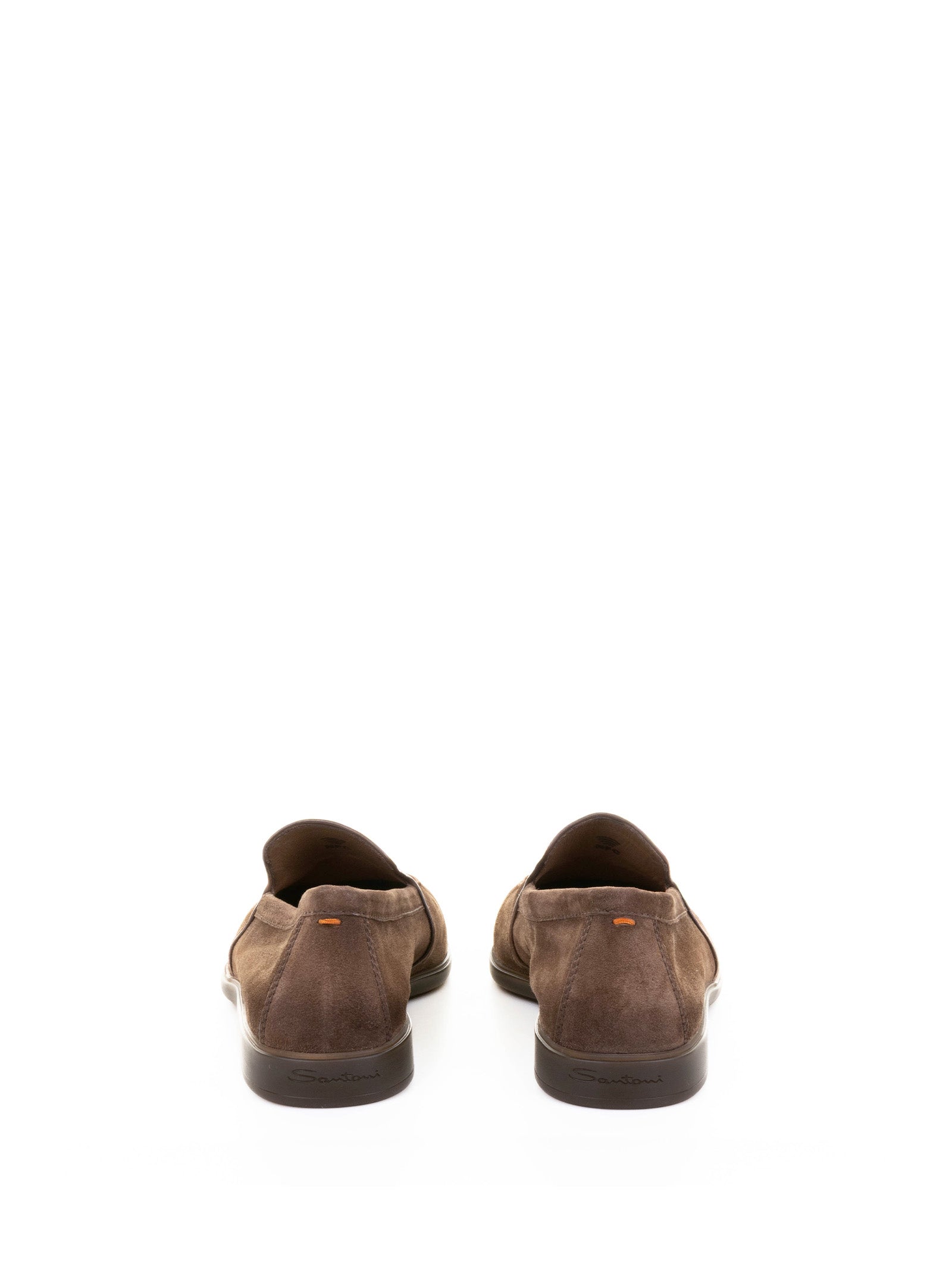 SANTONI Luxury Suede Moccasin for Men