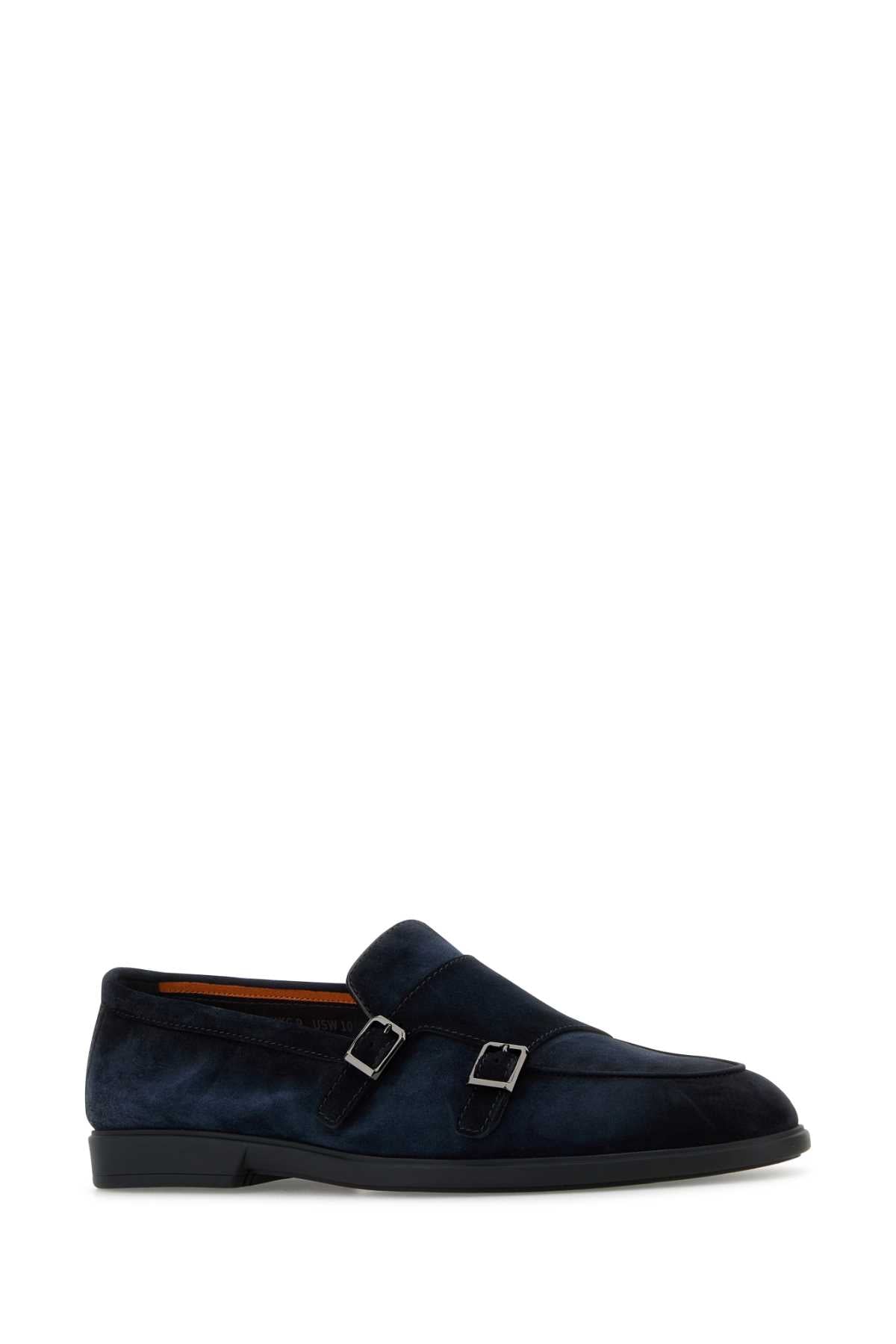 SANTONI Suede Pura Loafers for Men