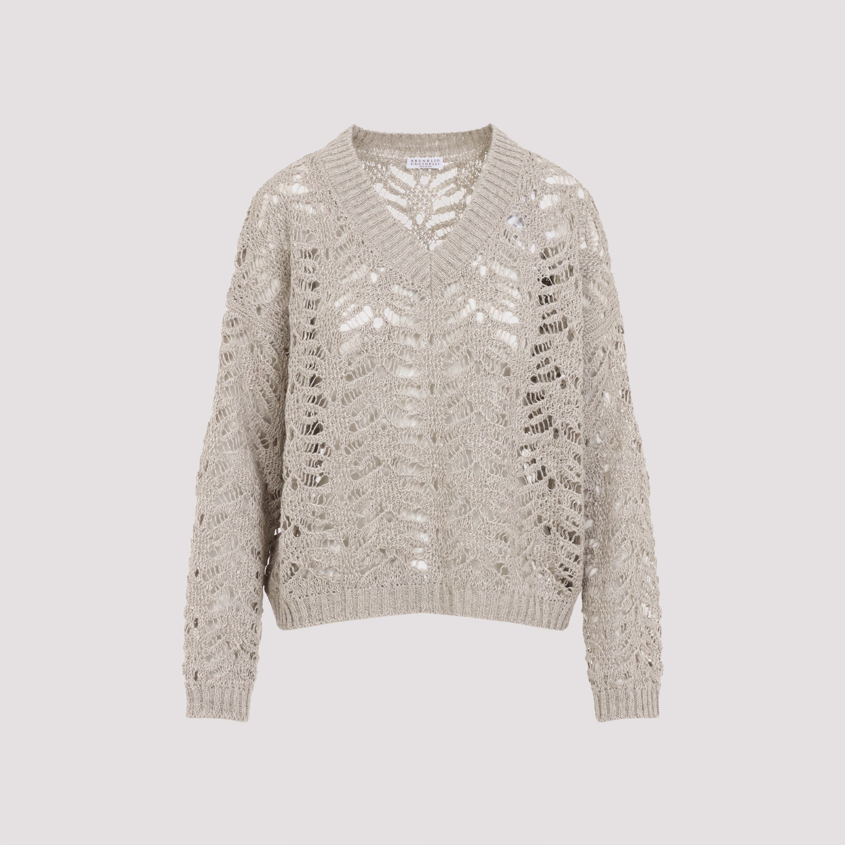 BRUNELLO CUCINELLI V-Neck Sweater for Women - SS25