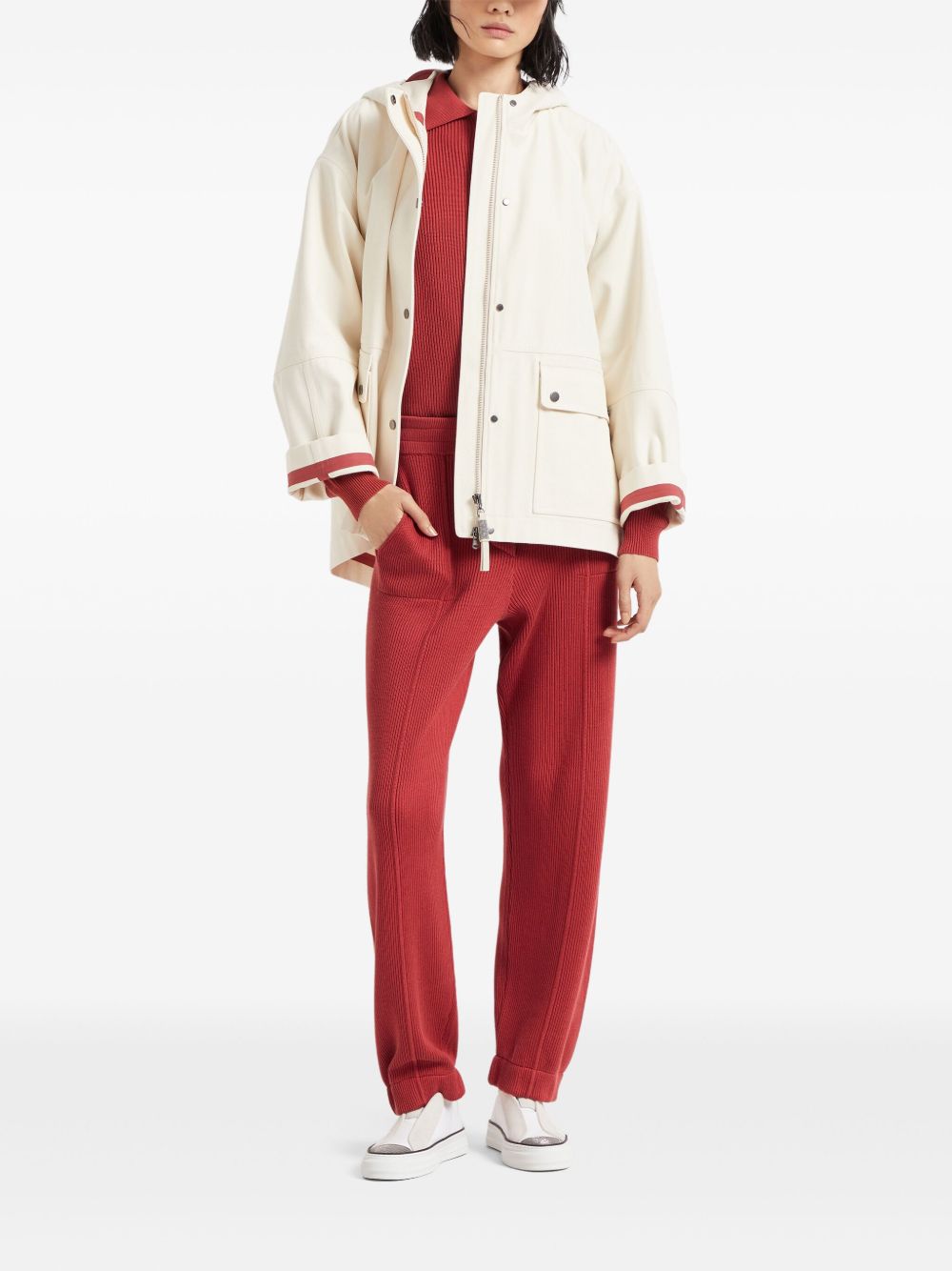 BRUNELLO CUCINELLI Waterproof Hooded Canvas Jacket