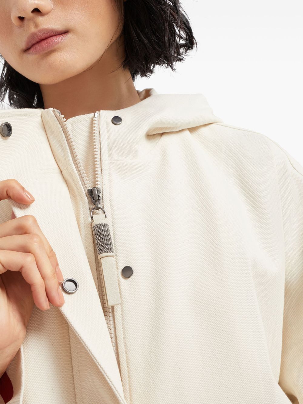 BRUNELLO CUCINELLI Waterproof Hooded Canvas Jacket