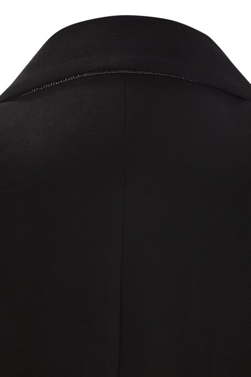 BRUNELLO CUCINELLI Fluid Jacket with Shiny Details for Women