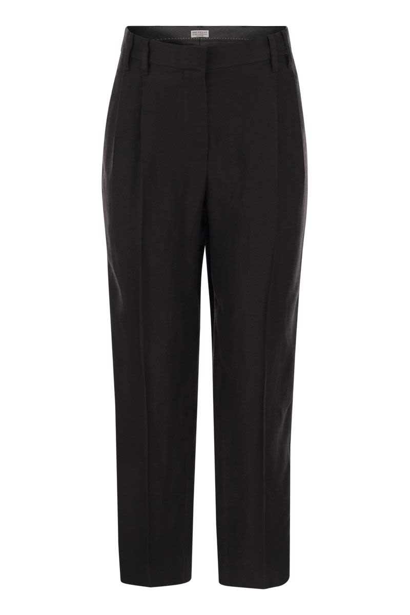BRUNELLO CUCINELLI Relaxed Silhouette Slouchy Trousers for Women - SS25
