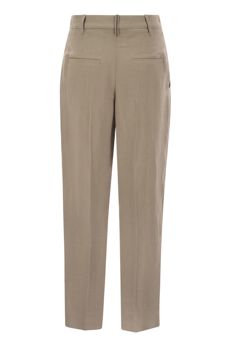 BRUNELLO CUCINELLI Relaxed Slouchy Trousers with Tailored Details