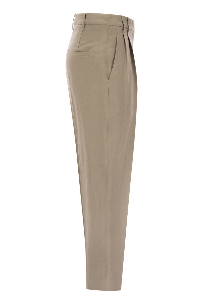 BRUNELLO CUCINELLI Relaxed Slouchy Trousers with Tailored Details