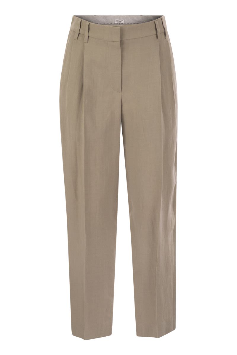 BRUNELLO CUCINELLI Relaxed Slouchy Trousers with Tailored Details