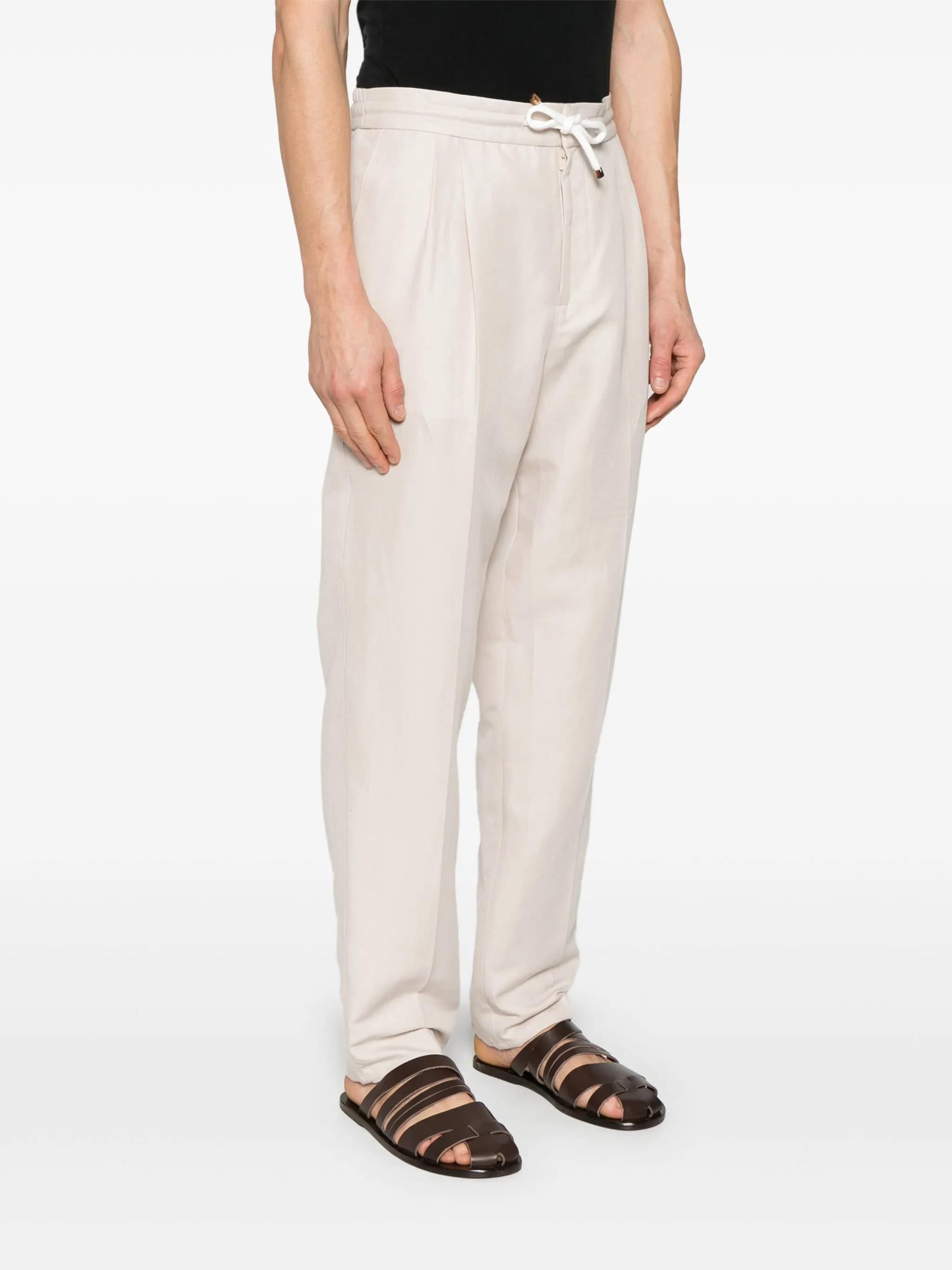 BRUNELLO CUCINELLI Straight-Leg Linen Pants