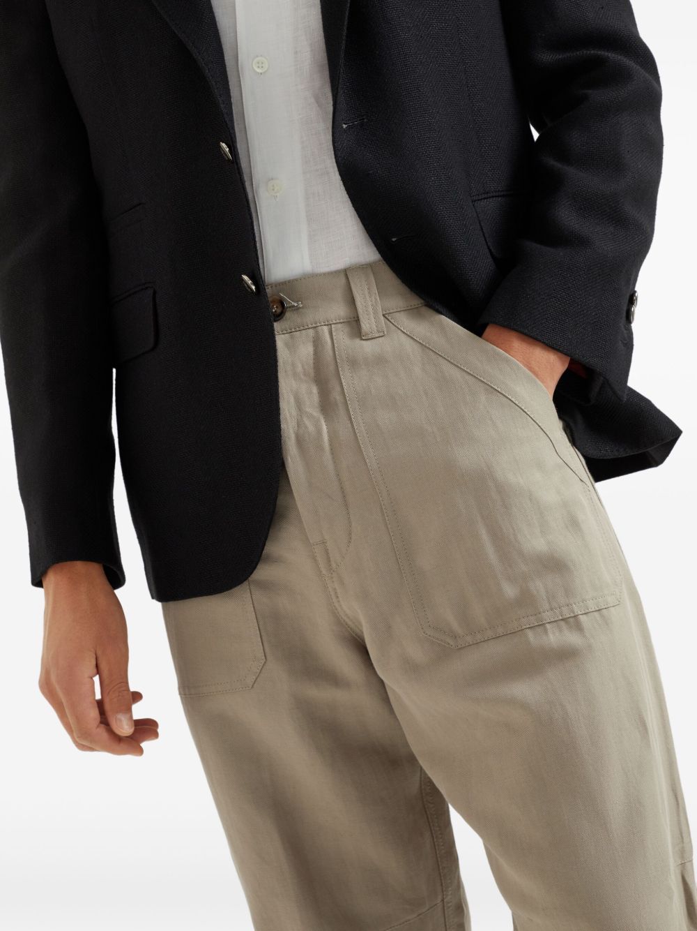 BRUNELLO CUCINELLI Relaxed Fit Trousers for Men - Spring/Summer 2025