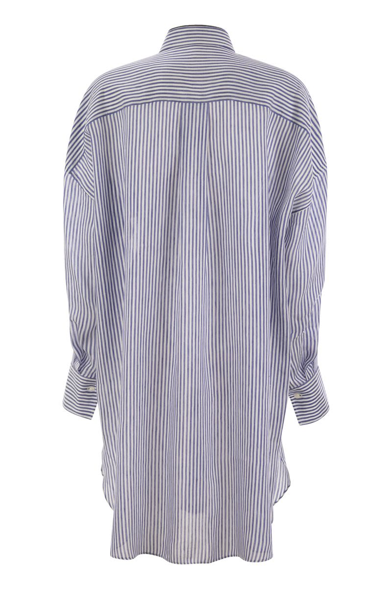 BRUNELLO CUCINELLI Striped Linen Shirt for Women - SS25 Collection